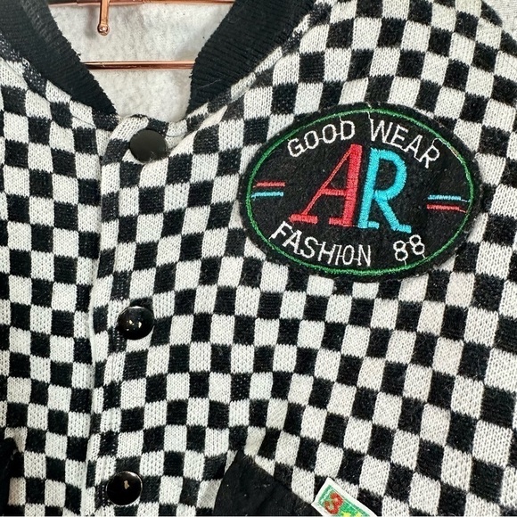 Topway kids checkered bomber button snap jacket size 2 - Picture 3 of 5